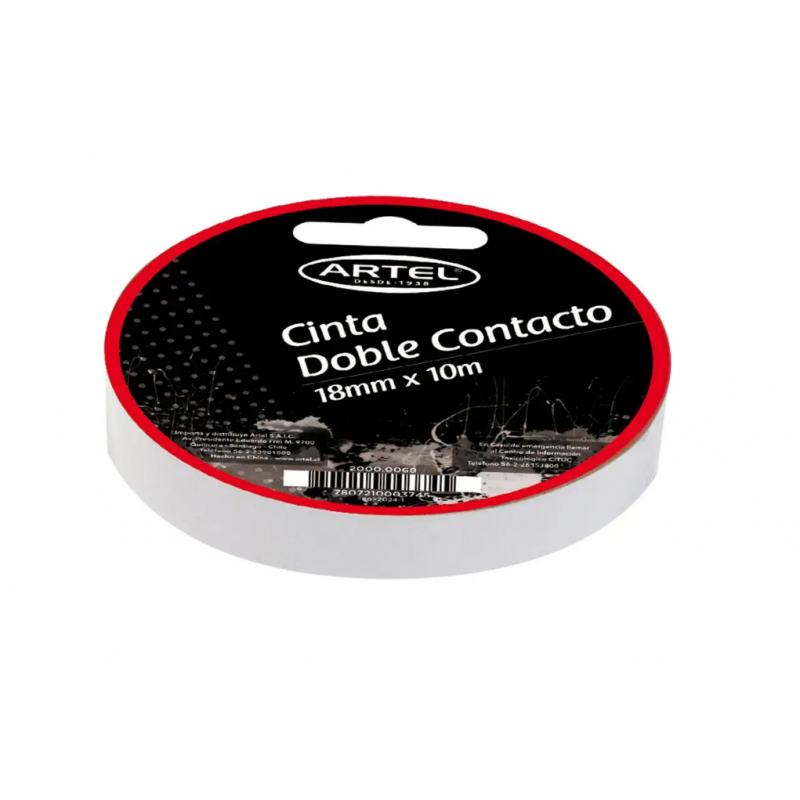 Cinta Doble Contacto 18mmx10mts. Artel