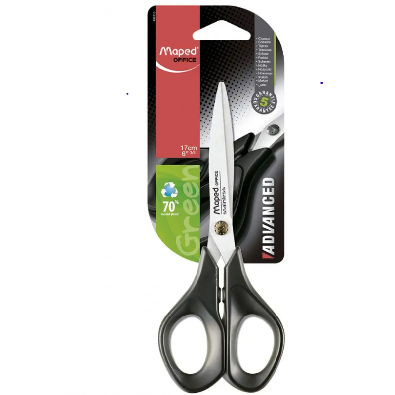Tijera Advanced Green 17cm. Maped