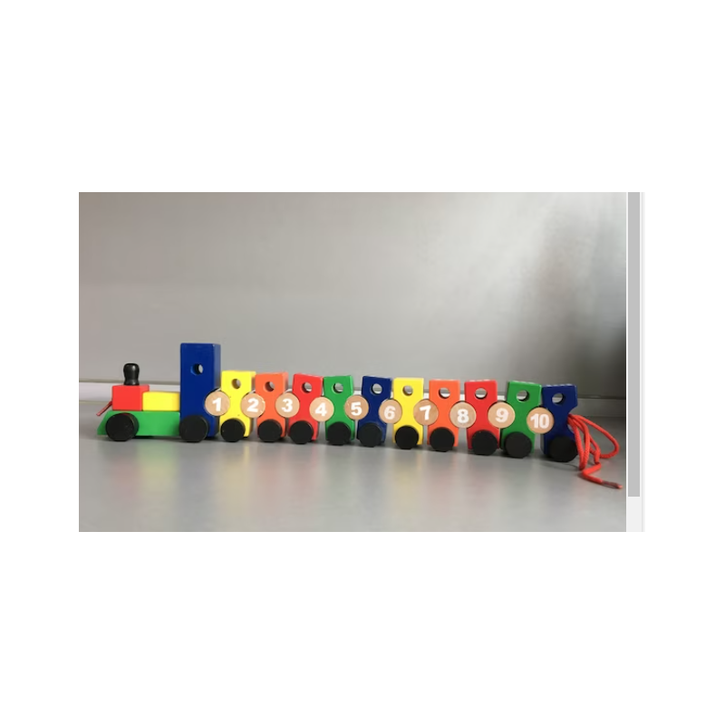 TREN DE NÚMEROS MADERA