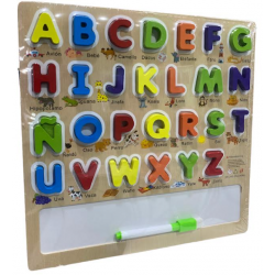 ABECEDARIO MADERA CON PIZARRA