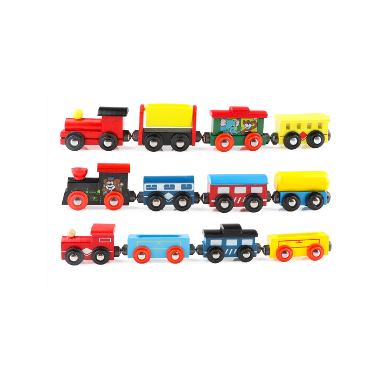TREN MADERA CON IMÁN