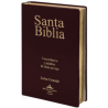 SANTA BIBLIA, PALABRAS DE JESUS EN ROJO, LETRA GRANDE, COLOR VINO