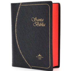 SANTA BIBLIA, PEQUEÑA, TAPA NEGRA FILO ROJO OCEAN