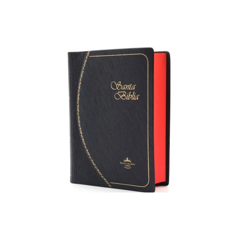 SANTA BIBLIA, PEQUEÑA, TAPA NEGRA FILO ROJO OCEAN