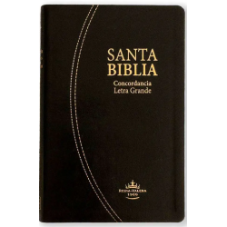 SANTA BIBLIA, LETRA GRANDE, COLOR NEGRO