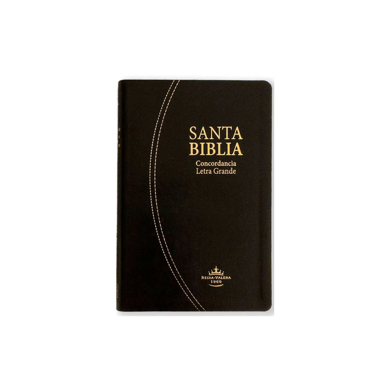 SANTA BIBLIA, LETRA GRANDE, COLOR NEGRO