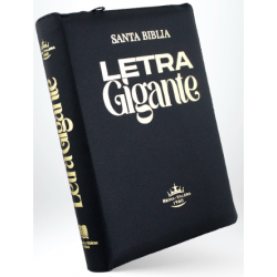 SANTA BIBLIA, COLOR NEGRO CON CIERRE