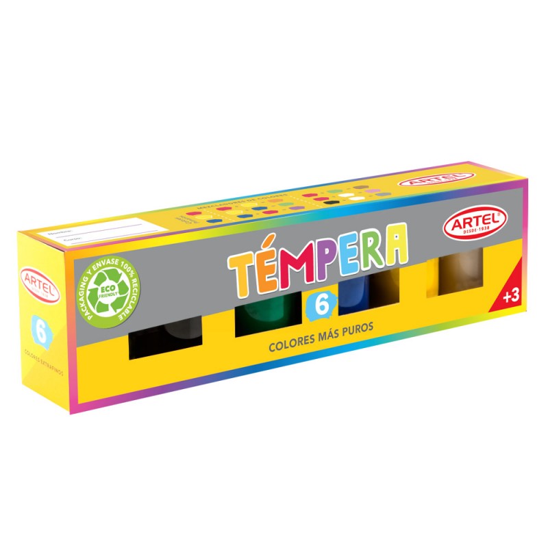 Témpera 6 Colores Artel
