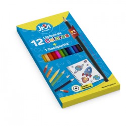 Lápices 12 Colores + 1 Sacapunta