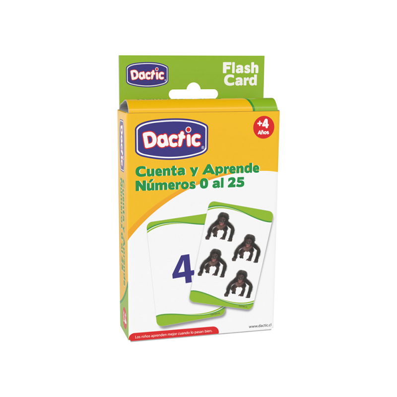 Cuenta y Aprende Números 0 al 25 Dactic