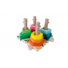 Set de 4 columnas de madera